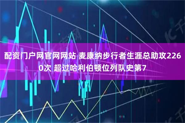 配资门户网官网网站 麦康纳步行者生涯总助攻2260次 超过哈利伯顿位列队史第7